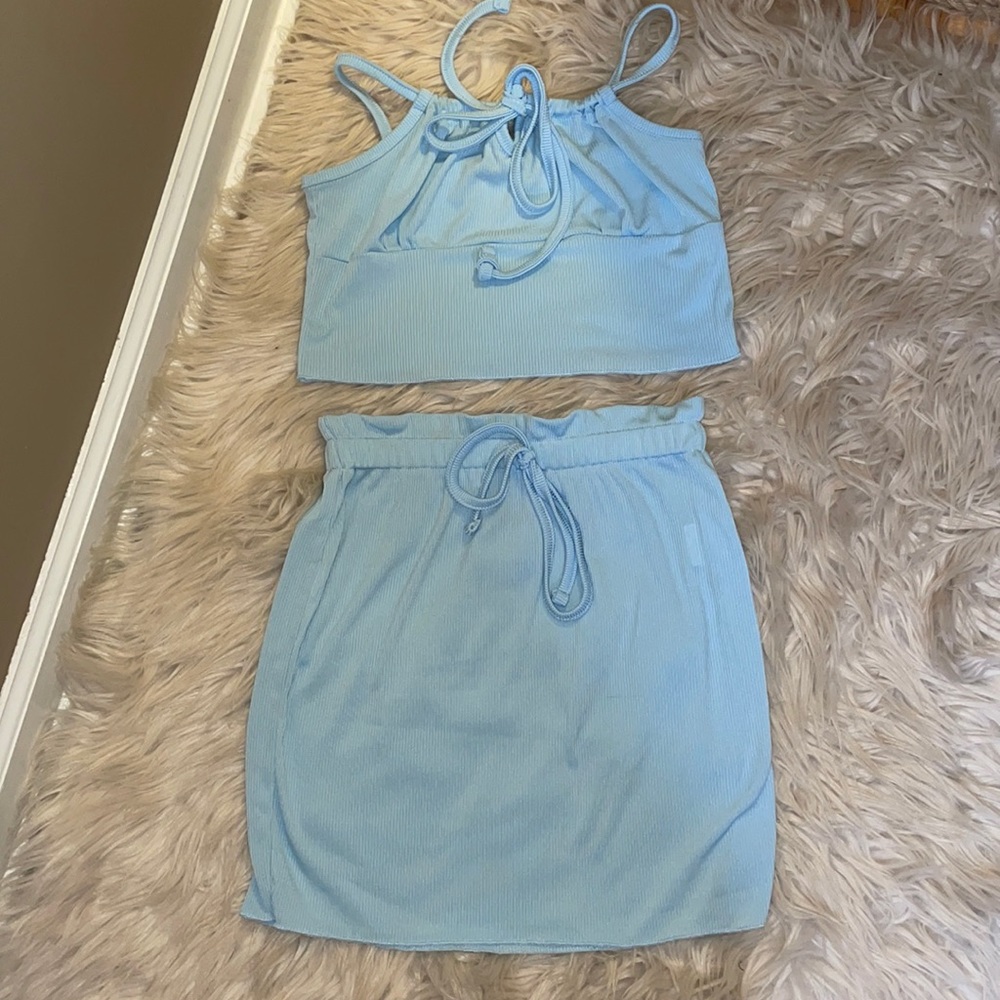 Blue Shein Matching Set